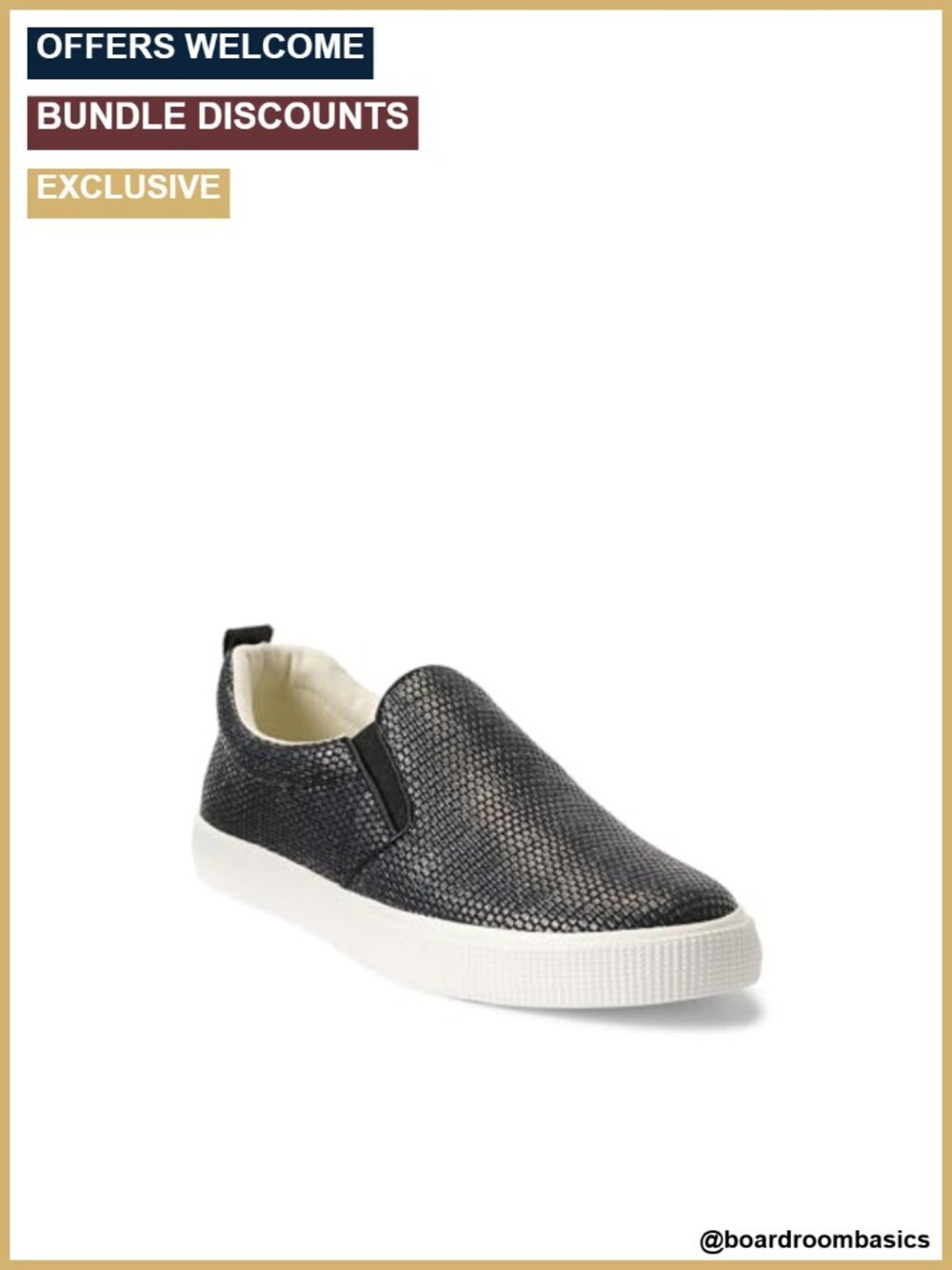 Haddley Leather-trim Straw Sneaker - Cushioned Slip-on